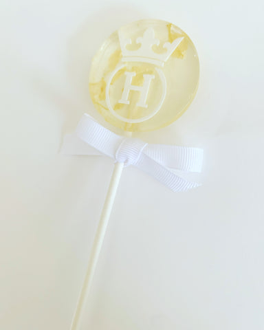 Monogram crown lollipop