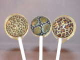 Animal print lollipops - mini sized - Willow & Boo