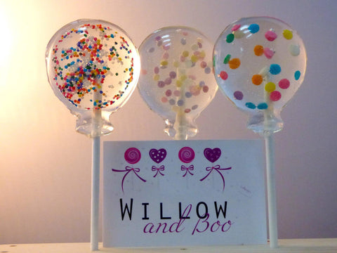 Confetti Balloon Lollipops