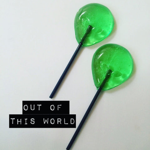 Alien shaped lollipop