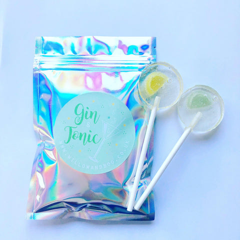 Gin and Tonic sherbet pouch