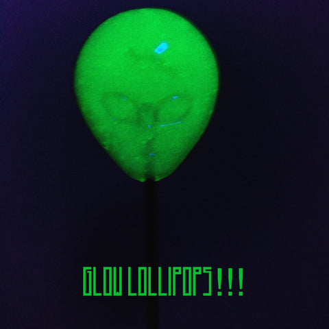 Alien glow lollipop