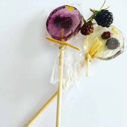 Berry Lollipops