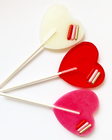 Heart lollipops