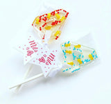 Bright sprinkle Number Lollipops 1-5