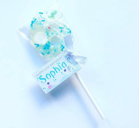 Pastel Sprinkle Number Lollipops 1-5