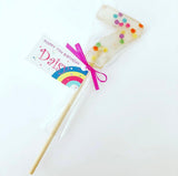 Bright sprinkle Number Lollipops 1-5