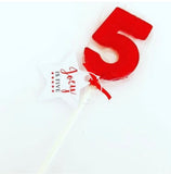 Bright Number Lollipops 6-0