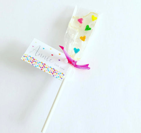 Bright sprinkle Number Lollipops 1-5
