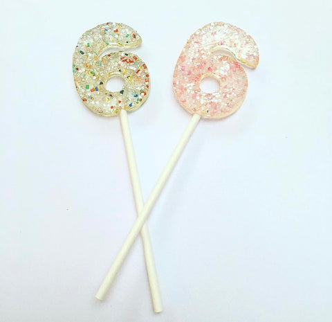 Crystal Number Lollipops 1-5