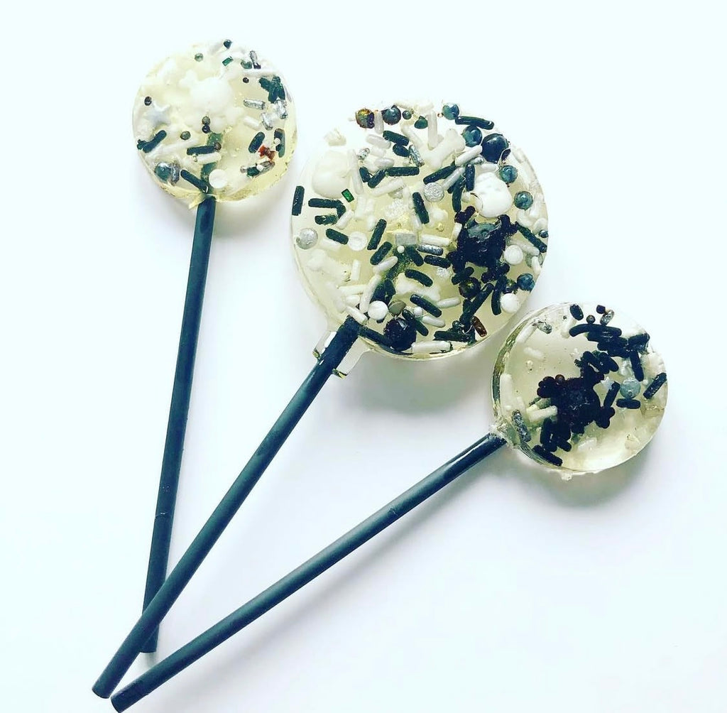 Skull and crossbones sprinkle Lollipop