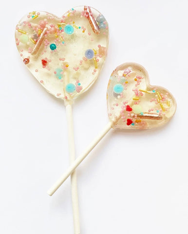 Metallic and pastel love sprinkle Lollipop
