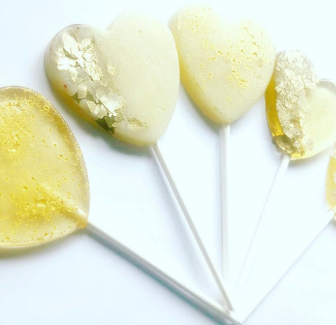 Gold and White Lollipop