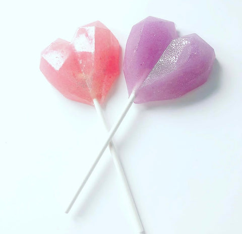 Geometric 3D heart Lollipop
