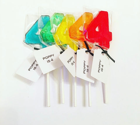 Bright Number Lollipops 1-5