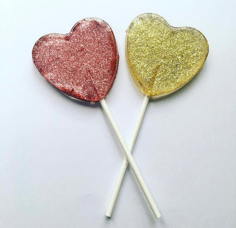 Shimmer and sparkle lollipops