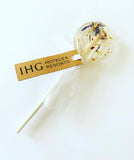 Logo/branded floral lollipops