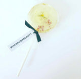 Logo/branded floral lollipops