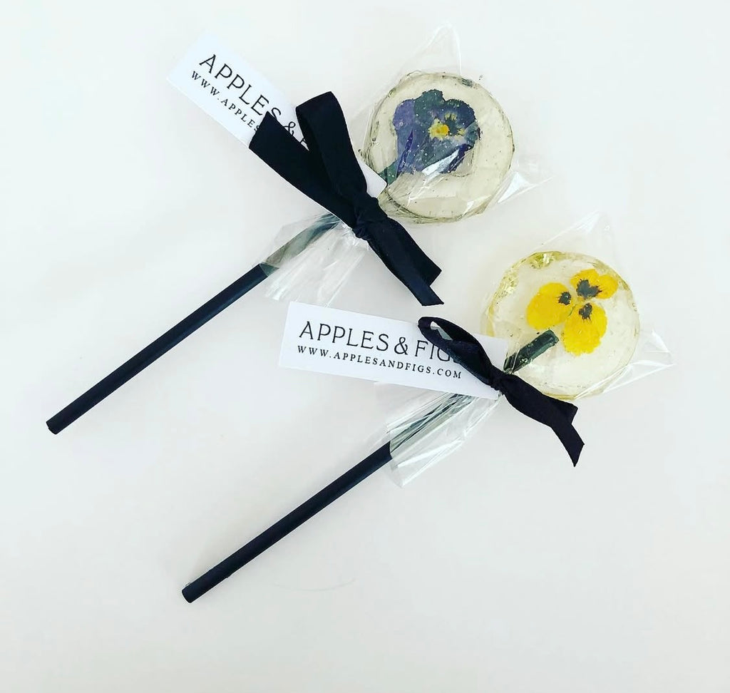 Edible Flower Lollipops
