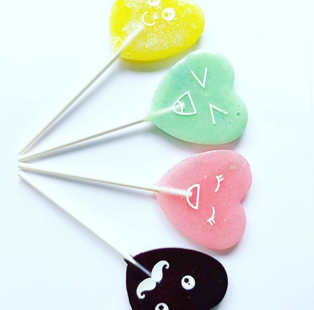 Kawaii Heart Lollipops