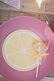 Pink lemonade sprinkle bead lollipops