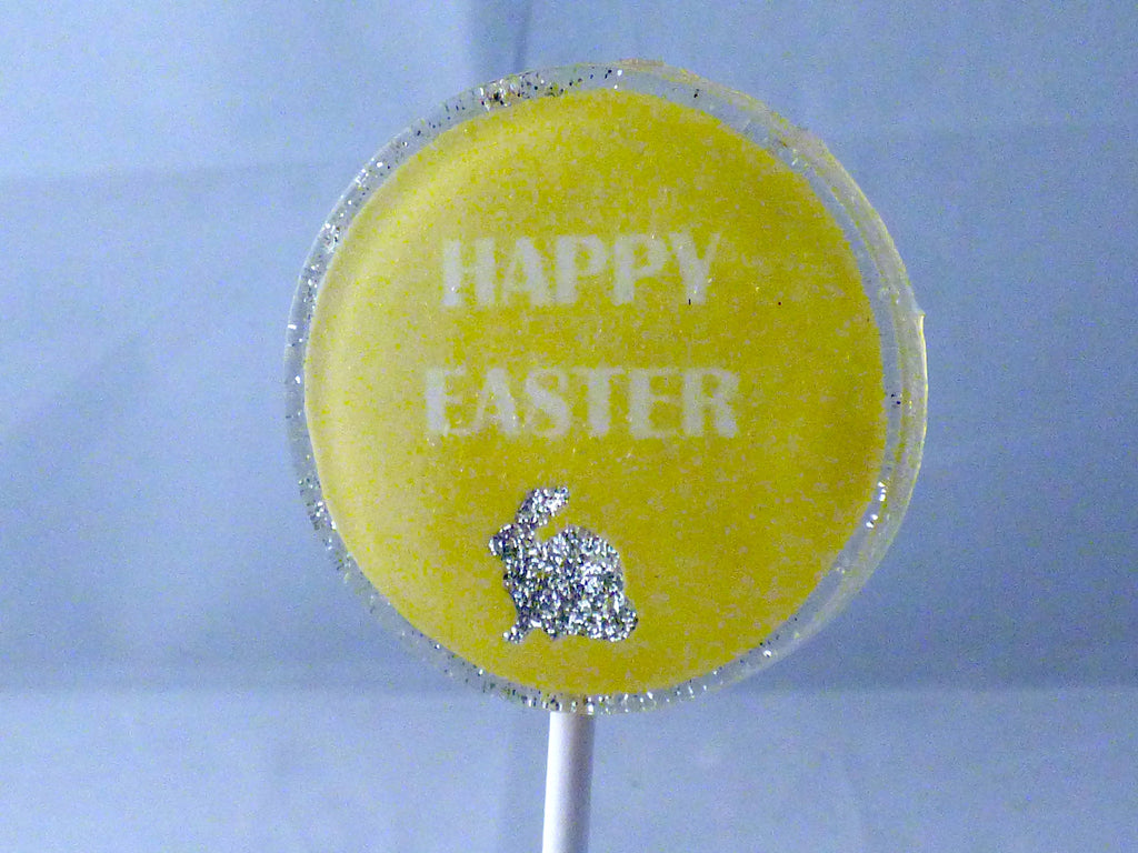 Happy Easter Lollipop Yellow - Willow & Boo