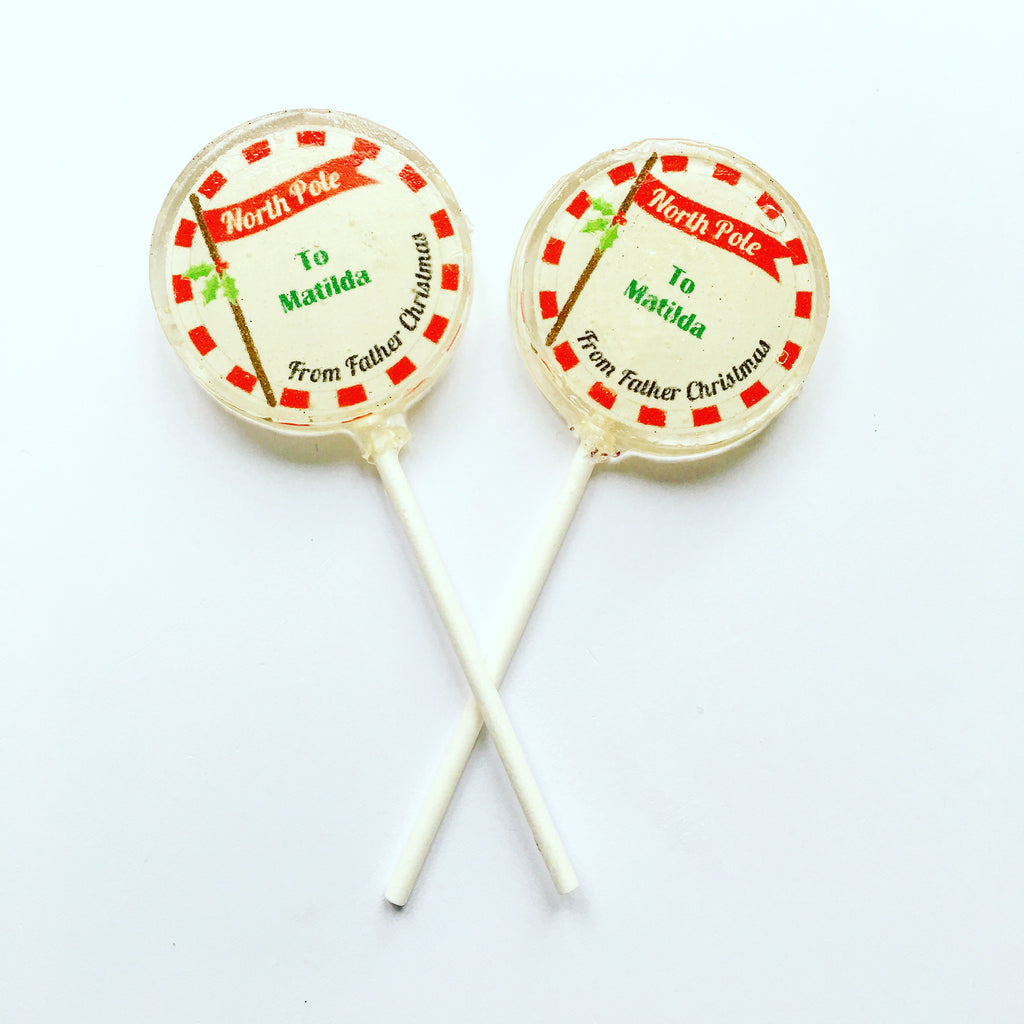 Personalised Christmas lollipop - Willow & Boo