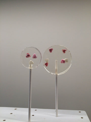 Tri Coloured Hearts Lollipop