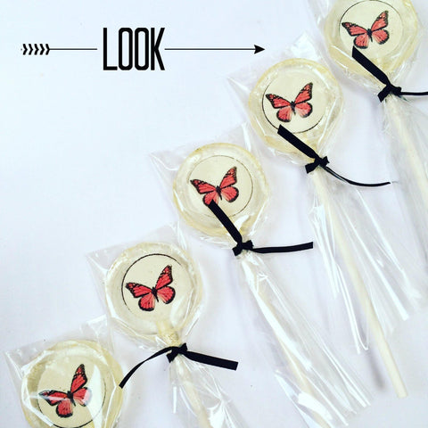 Butterfly Print Lollipops