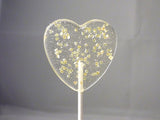 Mini Gold Hearts lollipop - Willow & Boo