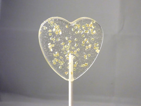 Mini Gold Hearts lollipop