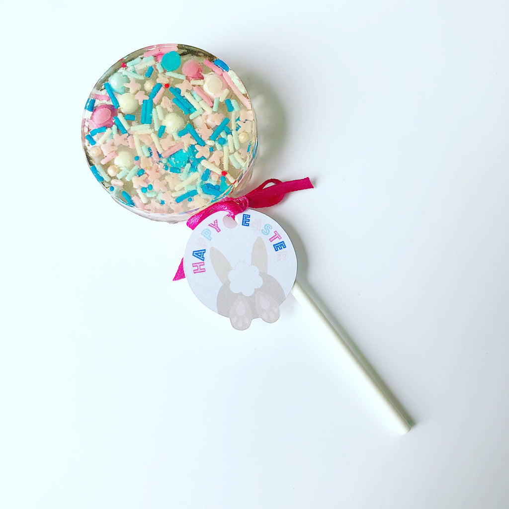 Pink and blue Easter Sprinkle Pop - Willow & Boo