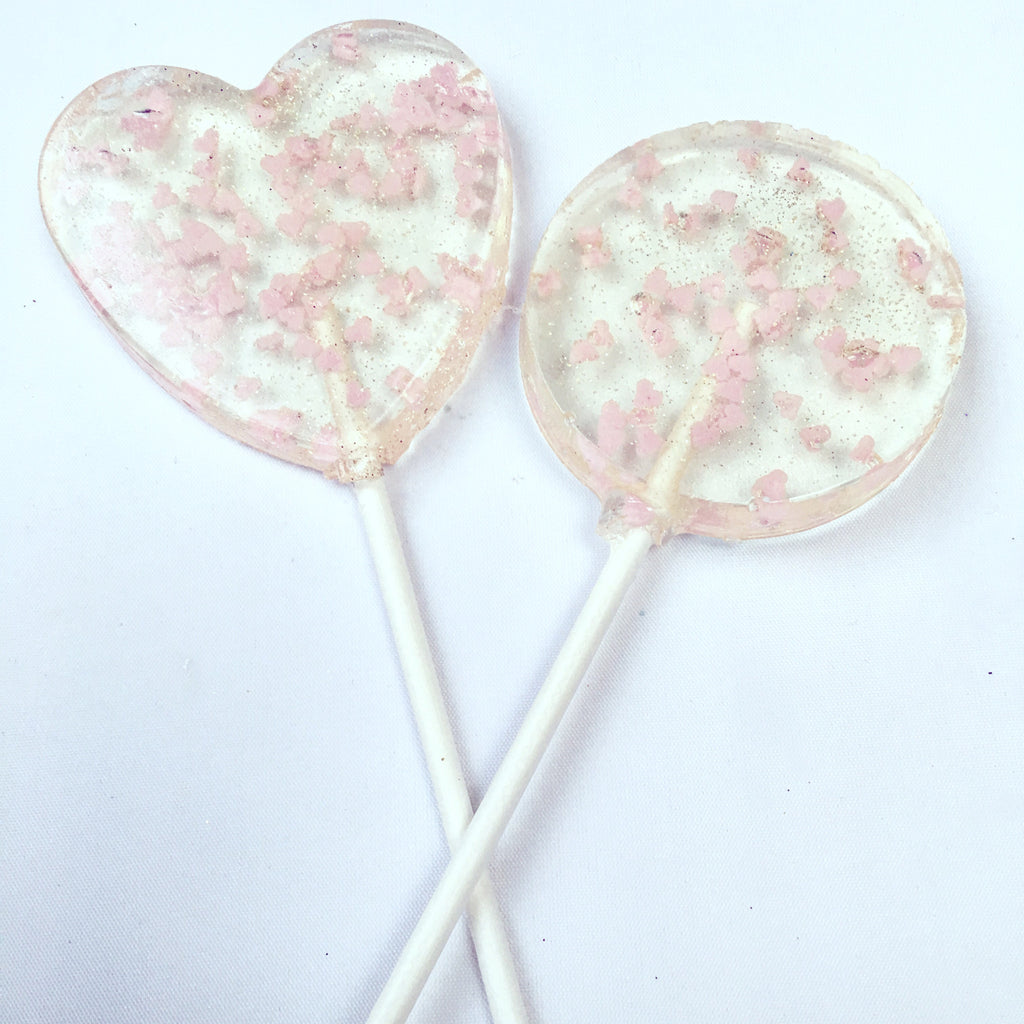 Hearts in a heart lollipop - Willow & Boo