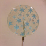 blue snowflake lollipop - Willow & Boo