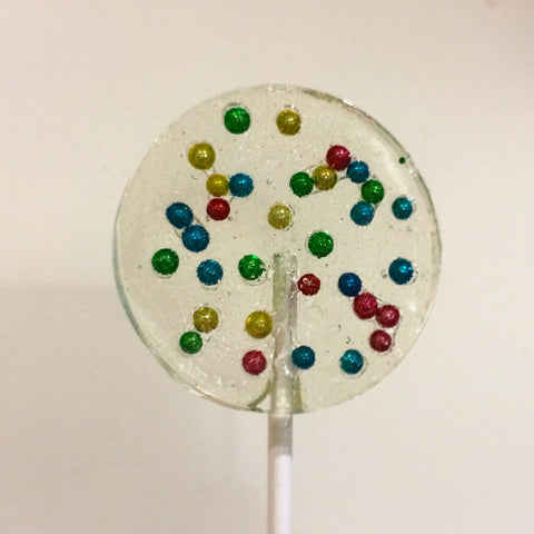 metallic bead lollipops